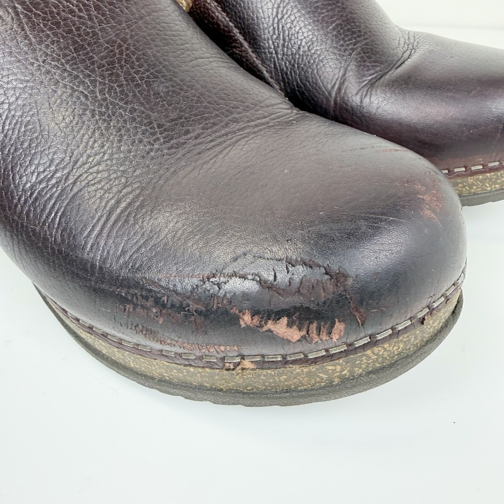 Dansko Merrin Brown Leather Slingback Clogs Women's 39 US 8.5-9 - Picture 8 of 15